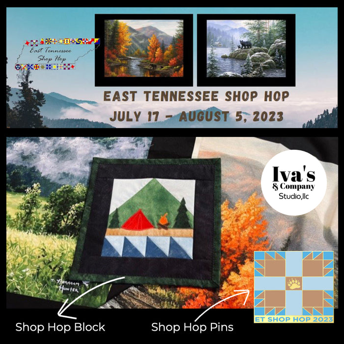 East Tennessee Quilt Shop Hop: July 17 - August 5, 2023