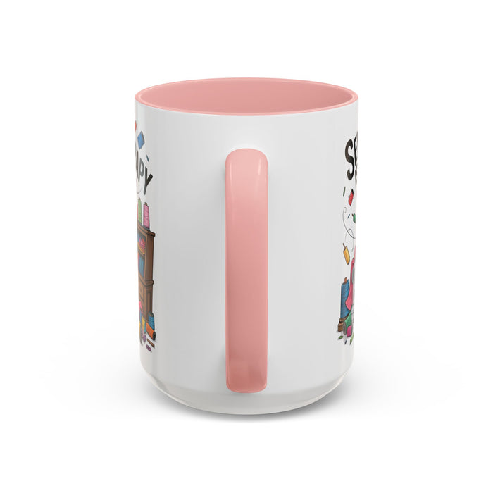 Therapy Coffee Mug, Unique Gift for Crafters, Personal Mug for Sewing Lovers, Arts and Crafts Inspiration, Fun Coffee Cup