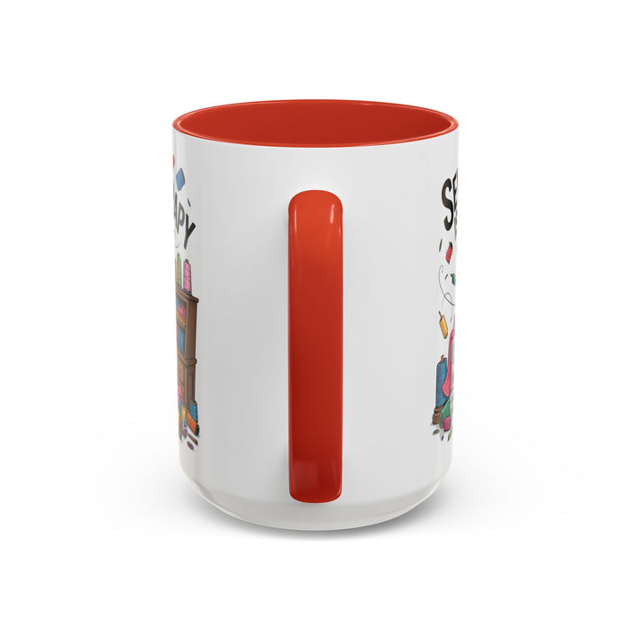 Therapy Coffee Mug, Unique Gift for Crafters, Personal Mug for Sewing Lovers, Arts and Crafts Inspiration, Fun Coffee Cup