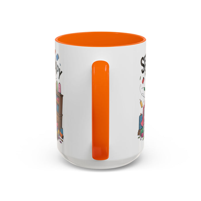 Therapy Coffee Mug, Unique Gift for Crafters, Personal Mug for Sewing Lovers, Arts and Crafts Inspiration, Fun Coffee Cup