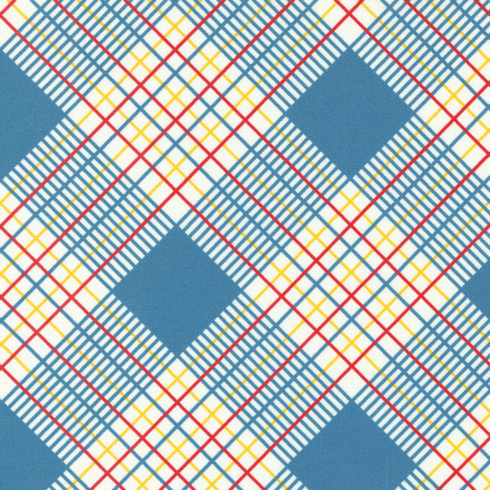 Sweet Melodies Nautical Blue Plaid