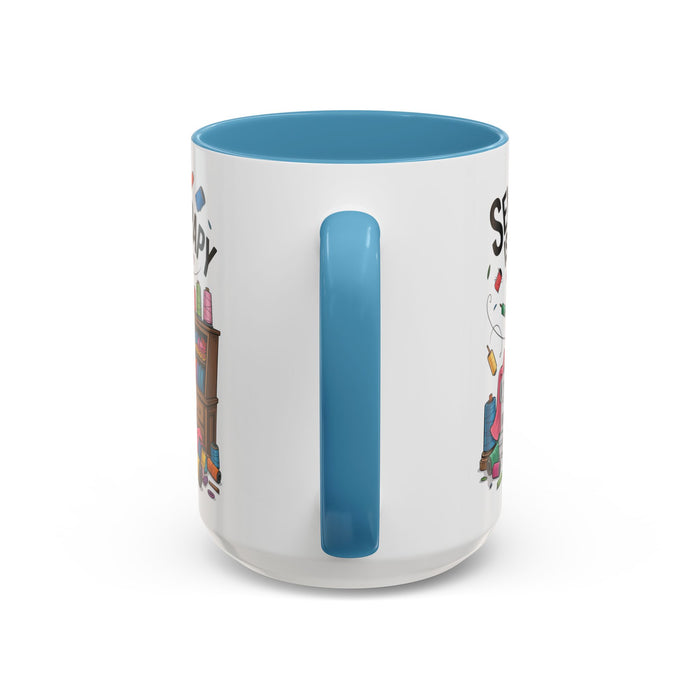 Therapy Coffee Mug, Unique Gift for Crafters, Personal Mug for Sewing Lovers, Arts and Crafts Inspiration, Fun Coffee Cup