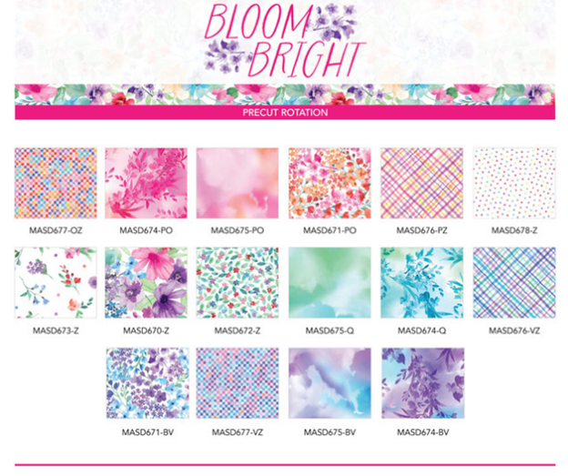 Bloom Bright 5" Squares