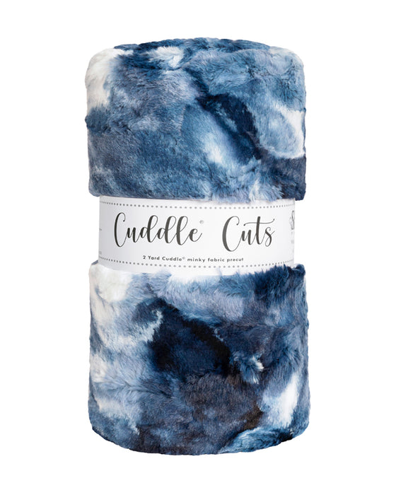 2 Yard Luxe Cuddle® Cut Sorbet Blue Print