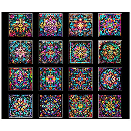 Radiant Reflections Stained Glass Patches Panel