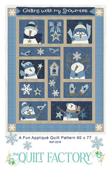 Chilling With My Snowmies Applique Pattern 60x77