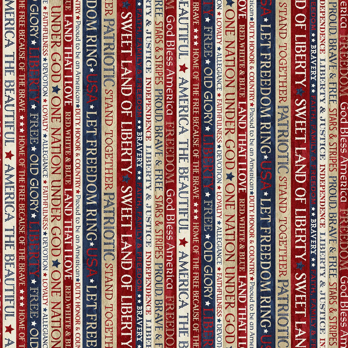 Stonehenge Stars & Stripes Cream Multi