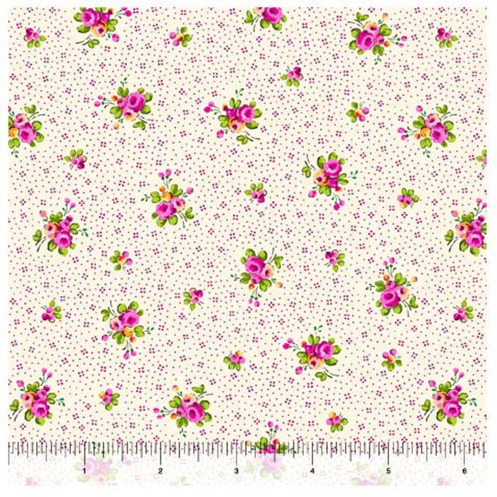 Floral Cache-Roses & Dots Pink