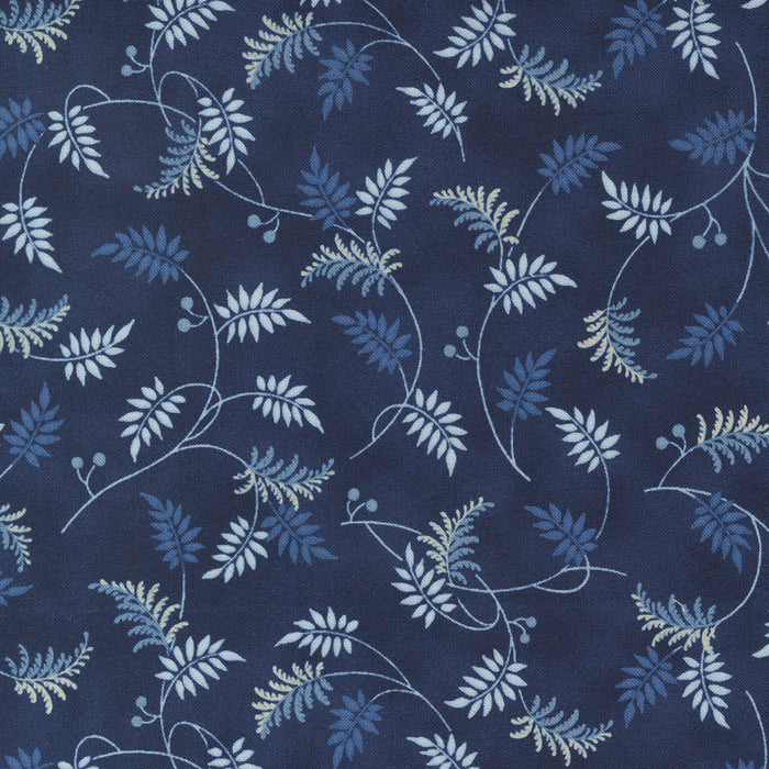 Amelias Blues Midnight Blue - Trailing Leaves Landscape Nature Leaf