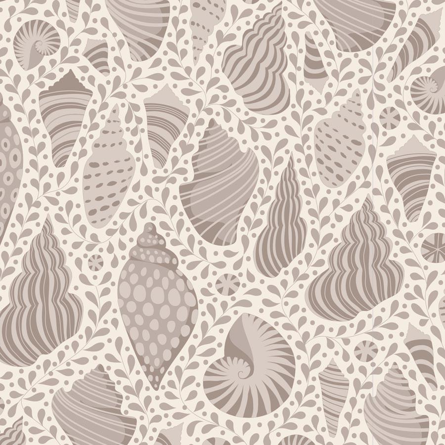 Cotton Beach-Beach Shells Grey — Iva's & Company Studio