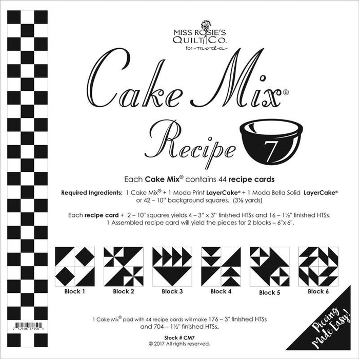 Cake Mix Recipe 7 44ct