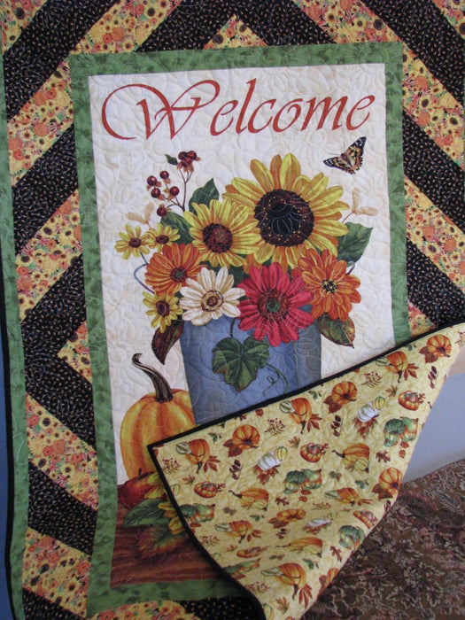 SUNFLOWER WELCOME WALL HANGING