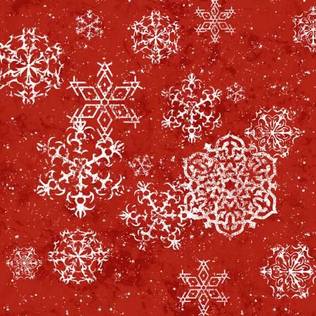 Lacey Snowflakes-Red
