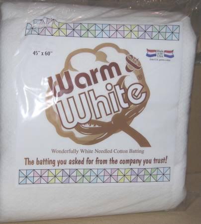 Batting Warm & White Cotton