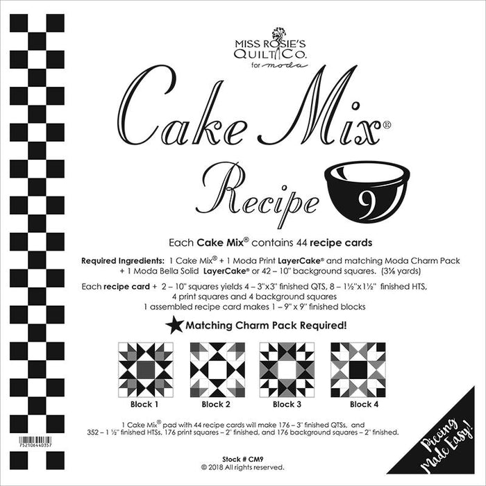Cake Mix Recipe 9 44ct