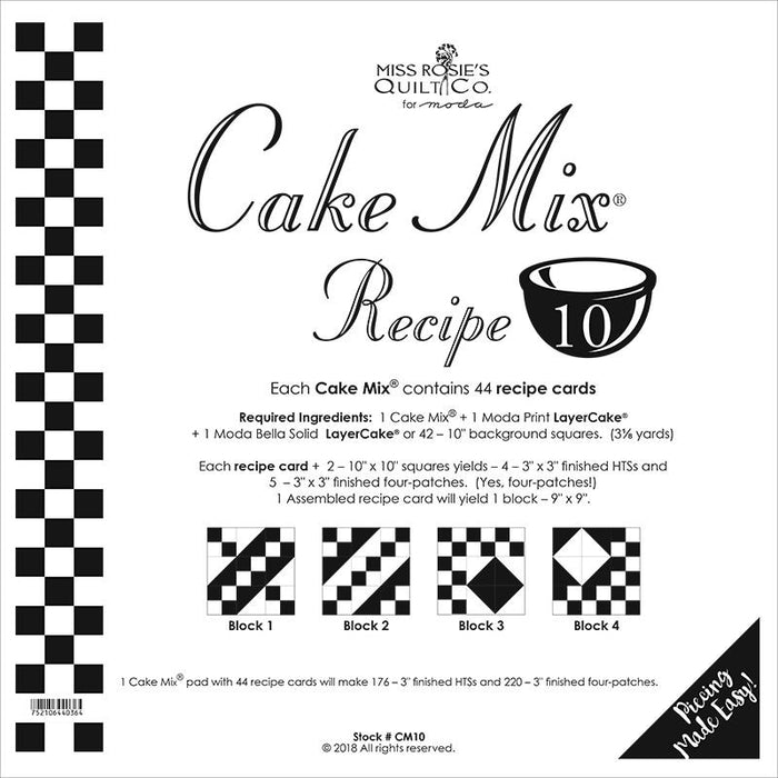 Cake Mix Recipe 10 44ct