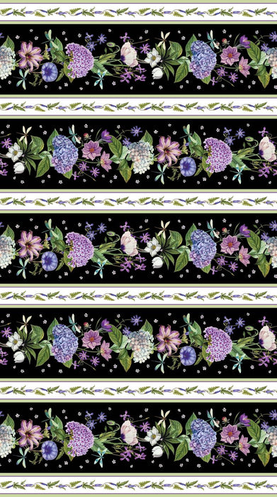 FLEURS DE JARDIN BLACK MULTI