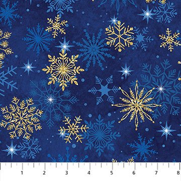 Christmas Joy Blue Snowflake