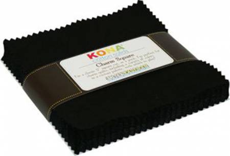 Kona Black 5" Squares