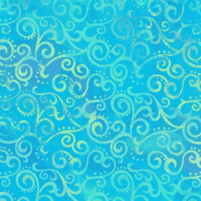 Ombre Scroll Wide-Marine
