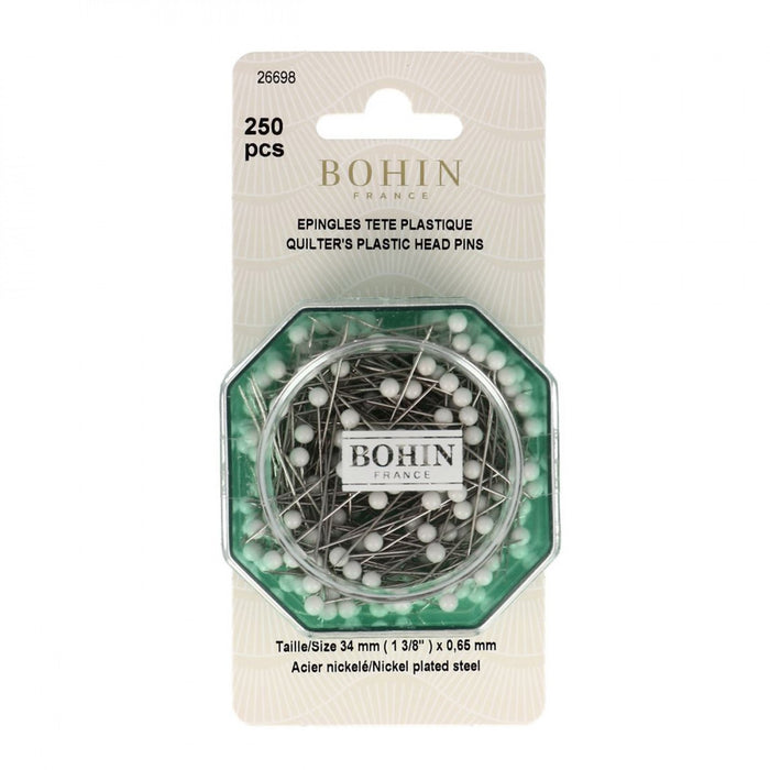 Bohin White Ball Head Pins