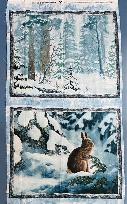 Winter Whispers Rabbit Panel